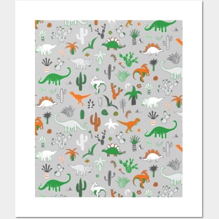 Dinosaur Desert Posters and Art